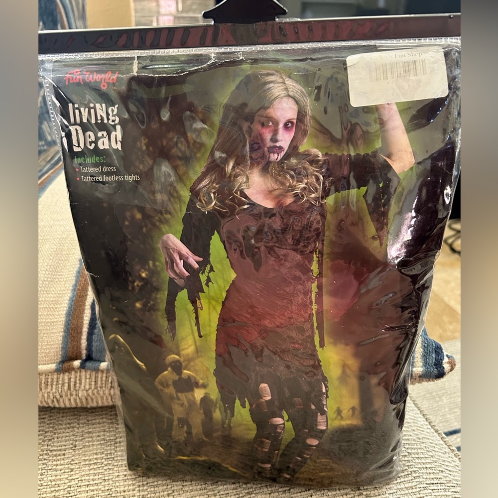 Fun World- NEW Living DEAD Costume/ MED/LRG 10-14